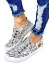 Blowfish Play Sneaker In Off White Rainforest Leopard In Multi