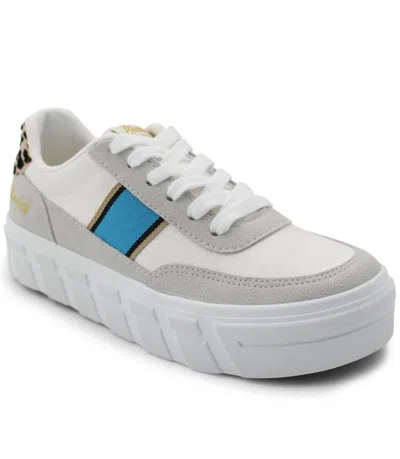 Blowfish Women's Speedy Shoe In Light Gray Faux In White