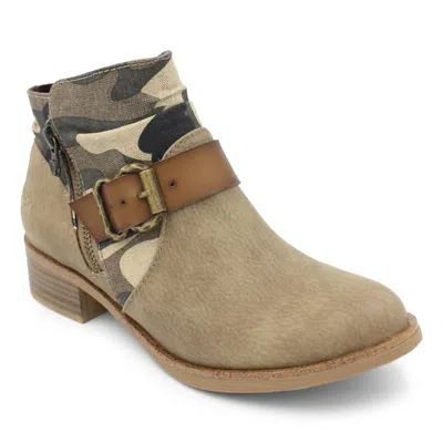 Blowfish Women's Viten Ankle Boot In Taupe Saddlerock In Multi