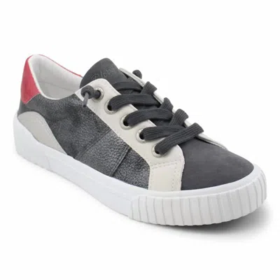 Blowfish Women's Wave-b Sneaker In Grey Tumbleweed/dark Grey Micro Fiber In Multi
