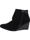 Blowfish Womens Faux Suede Ankle Length Wedge Boots In Black