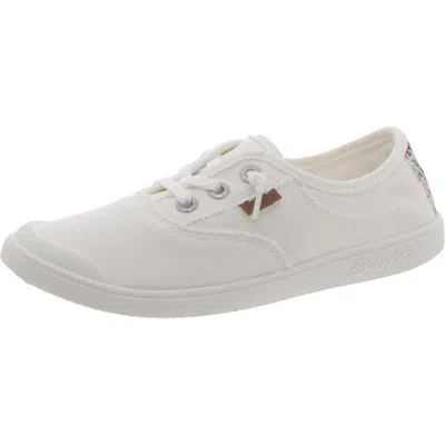 Blowfish Womens Lace-up Round Toe Casual And Fashion Sneakers In White