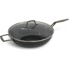 Blu . 12.6 Inch Wok With Lid In Black
