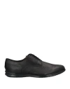 Blu Barrett By Barrett Man Lace-up Shoes Black Size 5 Soft Leather In Black