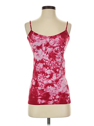 Pre-owned Blu Chic Tank Top Red Strapless Neckline Tops