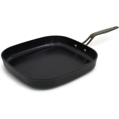 Blu Cookware 11" Nonstick Grill Pan Griddle, Non-toxic In Black