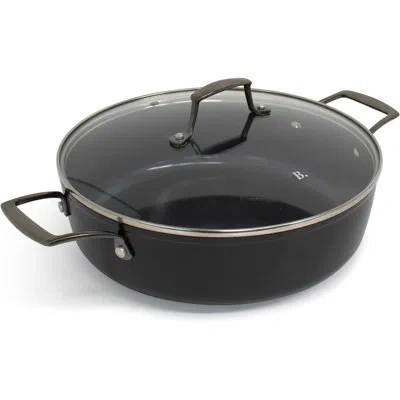 Blu Cookware 11” Saute Pan With Lid, Non-toxic, Non-stick Ceramic, Pfa/pfoa-free Pan, Suitable For All C In Black