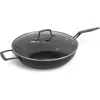 BLU COOKWARE 12.6" WOK WITH LID, DURABLE NON-STICK STIR FRY PAN