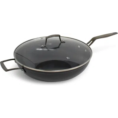 Blu Cookware 12.6" Wok With Lid, Durable Non-stick Stir Fry Pan In Black