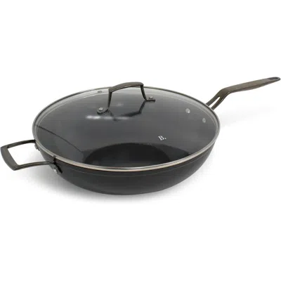 Blu Cookware 12.6" Wok With Lid, Durable Non-stick Stir Fry Pan In Black