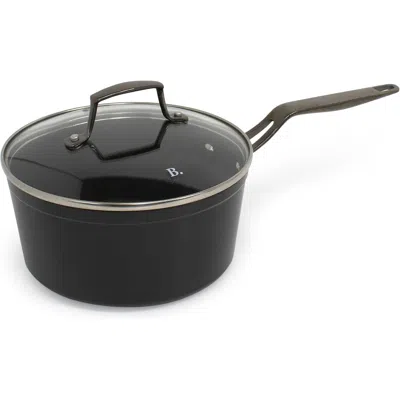 Blu Cookware 2.7qt Nonstick Sauce Pan With Lid, Non-toxic In Black