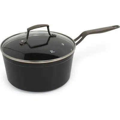 Blu Cookware 2.7qt Nonstick Sauce Pan With Lid, Non-toxic, Non-stick Ceramic, Pfa/pfoa-free, Suitable Fo In Black