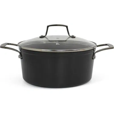 Blu Cookware 4.5qt Casserole Pot With Lid, Non-toxic, Non-stick Ceramic, Pfa/pfoa-free, Suitable For All In Black