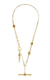 Blu Dog World 19th Century 18k Yellow Gold And Amethyst Watch Chain
