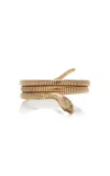 Blu Dog World 9k Yellow Gold Vintage English Snake Convertible Bracelet/necklace