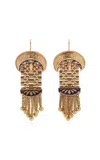 Blu Dog World Victorian 14k Yellow Gold Earrings