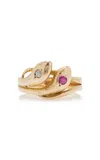 Blu Dog World Victorian Era 9k Yellow Gold Snake Ring