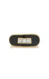 Blu Dog World Vintage David Webb Signed 18k Yellow Gold Ring