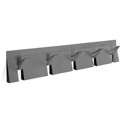 Blu Dot 2d:3d Coat Rack - Gunmetal In Gray