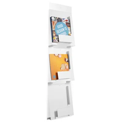 Blu Dot 2d:3d Wall Magazine Rack - White