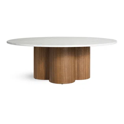 Blu Dot 4/4 Coffee Table - Marble / Walnut