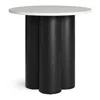 Blu Dot 4/4 Side Table - Marble / Black On Ash