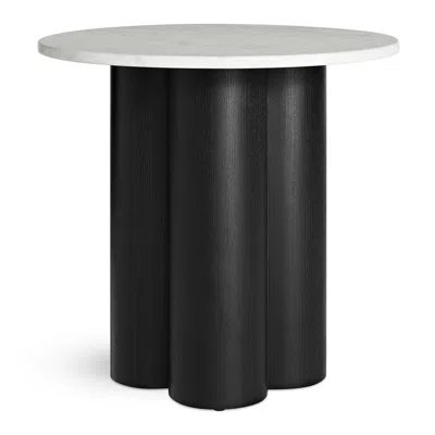 Blu Dot 4/4 Side Table - Marble / Black On Ash