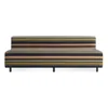 Blu Dot 9 Yard Outdoor 72" Armless Sofa In Sunbrella Stripe