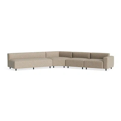 Blu Dot 9 Yard Outdoor Angled Sectional Sofa - Sunbrella Dune / Right