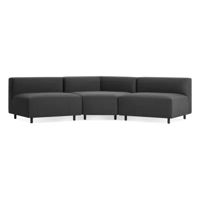 Blu Dot 9 Yard Outdoor Angled Small Sectional In Sunbrella Coal