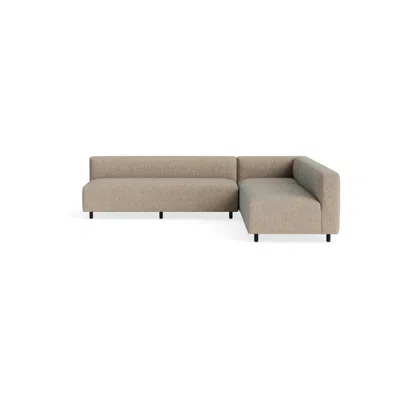 Blu Dot 9 Yard Outdoor Armless L Sectional Sofa - Sunbrella Dune