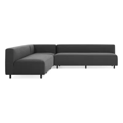 Blu Dot 9 Yard Outdoor Armless L Sectional In Sunbrella Coal