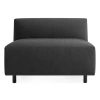 Blu Dot 9 Yard Outdoor Armless Lounge Chair In Sunbrella Coal