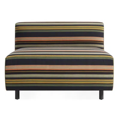 Blu Dot 9 Yard Outdoor Armless Lounge Chair In Sunbrella Stripe
