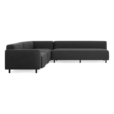 Blu Dot 9 Yard Outdoor L Sectional Sofa - Sunbrella Coal / Left