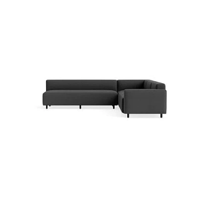 Blu Dot 9 Yard Outdoor L Sectional Sofa - Sunbrella Coal / Right