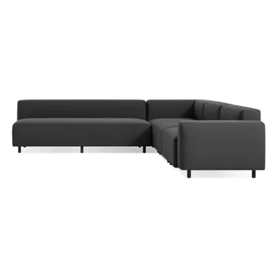 Blu Dot 9 Yard Outdoor L Sectional Sofa - Sunbrella Coal / Right