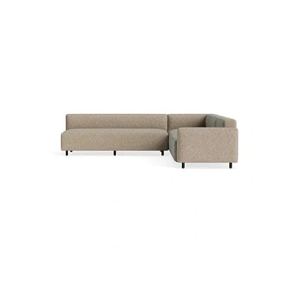Blu Dot 9 Yard Outdoor L Sectional Sofa - Sunbrella Dune / Right