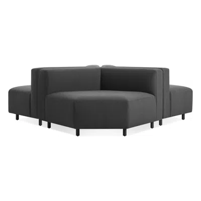 Blu Dot 9 Yard Outdoor Wide Corner Cluster In Sunbrella Coal
