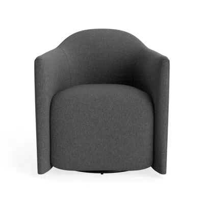 Blu Dot About Face Swivel Lounge Chair - Gabro Grey