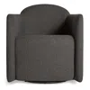 Blu Dot About Face Swivel Lounge Chair In Kelso Charcoal
