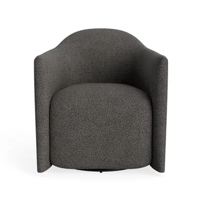 Blu Dot About Face Swivel Lounge Chair - Kelso Charcoal