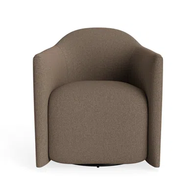 Blu Dot About Face Swivel Lounge Chair - Kvadrat Autumn Cardamom