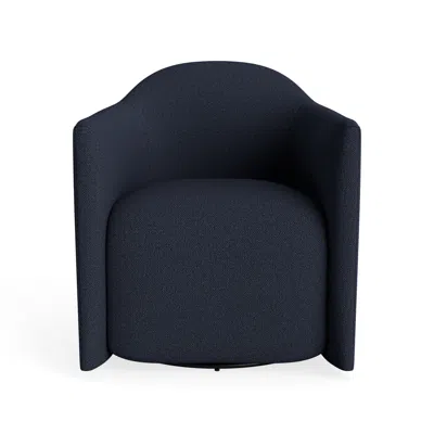 Blu Dot About Face Swivel Lounge Chair - Kvadrat Autumn Navy