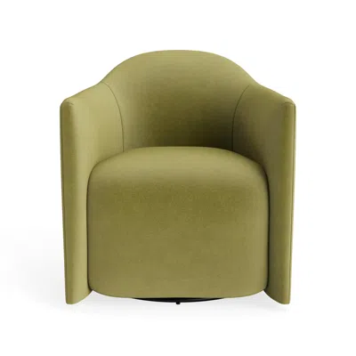Blu Dot About Face Swivel Lounge Chair - Loden Velvet