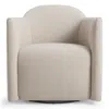 Blu Dot About Face Swivel Lounge Chair In Sanford Linen