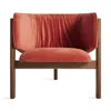 Blu Dot All In Lounge Chair In Tomato Velvet