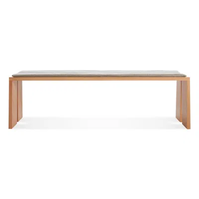 Blu Dot Amicable Split Bench Pad In Tait Charcoal