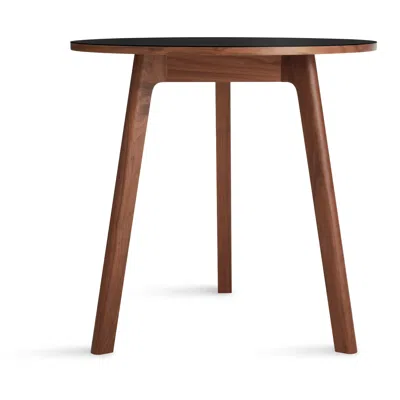 Blu Dot Apt 30" Round Cafe Table In Black/walnut