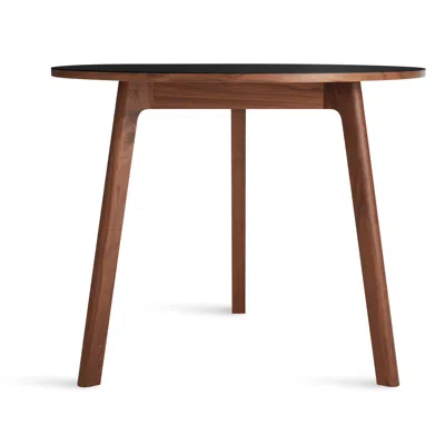 Blu Dot Apt 36" Round Cafe Table In Black/walnut